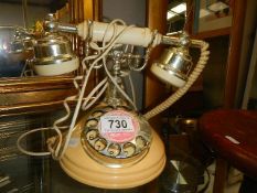 A vintage style telephone.