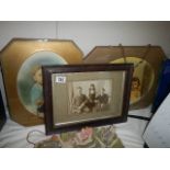 A quantity of framed vintage photographs etc., COLLECT ONLY.