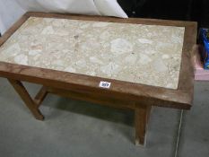 A marble topped coffee table, COLLECT ONLY.