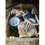 A box of miscellaneous ceramics, COLLECT ONLY.