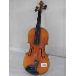 An old violin (a/f, needs strings etc.,).