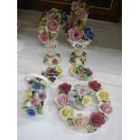 A mixed lot of porcelain posies.