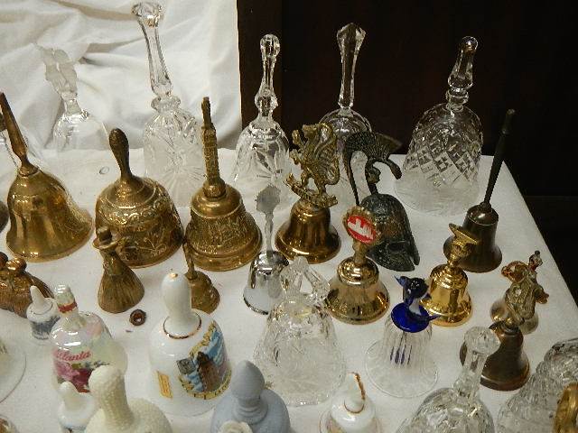 Approximately 100 bells in brass, glass and china. COLLECT ONLY. - Image 2 of 8