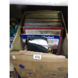 A box of LP records and CD's, COLLECT ONLY.