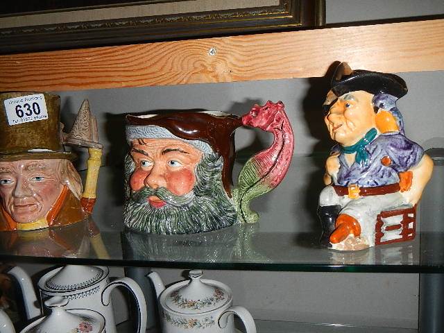 Three old character jugs. - Image 2 of 2