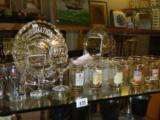 A mixed lot of glass ware COLLECT ONLY.
