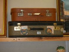 Two vintage suitcases.. COLLECT ONLY.