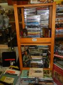 A large quantity of DVD's.