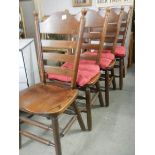 A set of four dining chairs, COLLECT ONLY.