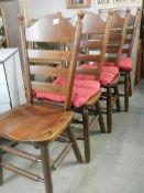 A set of four dining chairs, COLLECT ONLY.