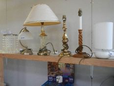 A mixed lot of table lamps. COLLECT ONLY.