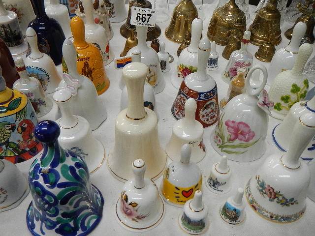 Approximately 100 bells in brass, glass and china. COLLECT ONLY. - Image 4 of 8