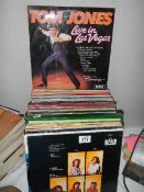 A quantity of LP records.