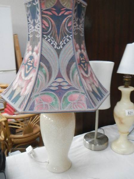 Six assorted metal and marble table lamps. COLLECT ONLY. - Image 2 of 4