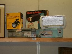 A mixed lot including heater, lantern etc., COLLECT ONLY.