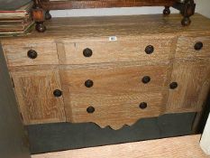 A limed oak sideboard, COLLECT ONLY.