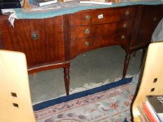 A mahogany bow front sideboard. COLLECT ONLY.