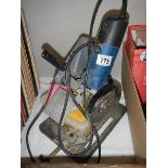 A 4" angle grinder on stand, COLLECT ONLY.