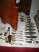 A quantity of fish knives and forks etc.,