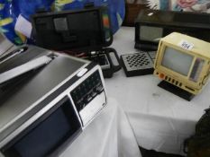 A mixed lot of electric items, screens etc., COLLECT ONLY.