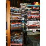 A large quantity of DVD's.