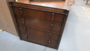 A four drawer oak chest, COLLECT ONLY.