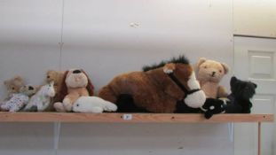 A mixed lot of teddy bears and other soft toys, COLLECT ONLY.