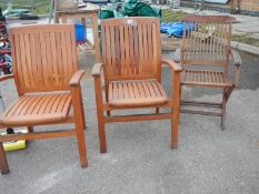 A good set of wooden folding chairs. COLLECT ONLY.