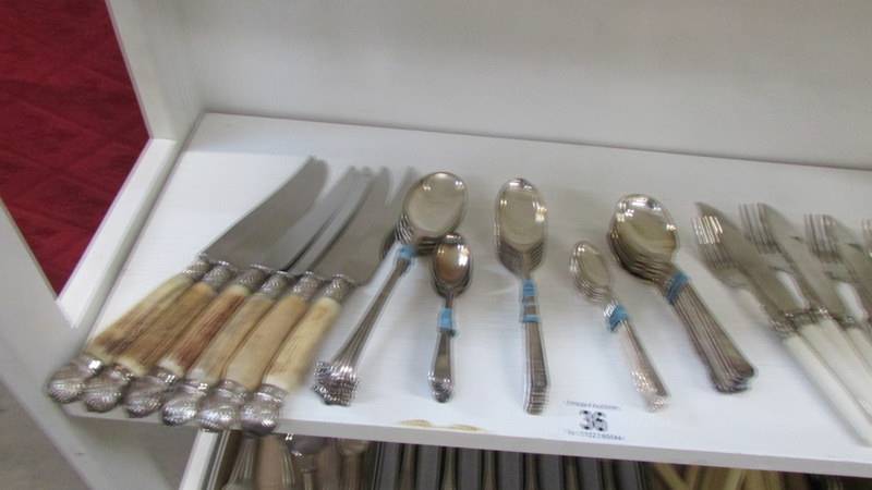 A mixed lot of cutlery including fish knives and forks. - Image 2 of 5