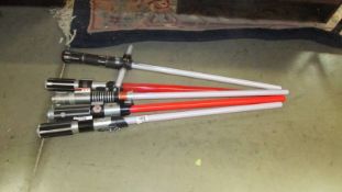 A quantity of light sabers.