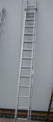 A Youngman double extending ladder, 3500mm/11'6". COLLECT ONLY