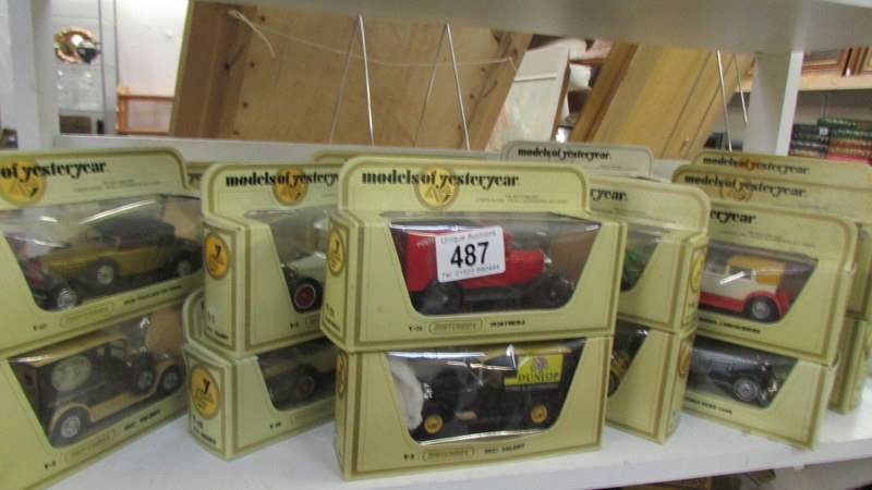 Two shelves of 35 Matchbox Models of Yesteryear die cast models. - Image 3 of 3