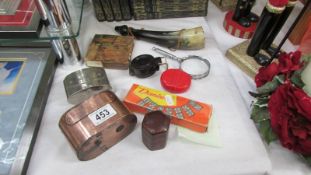 A mixed lot including money banks, horn etc.,