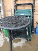 A garden table, chairs, sun loungers etc., COLLECT ONLY.