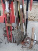 A quantity of garden tools , COLLECT ONLY.