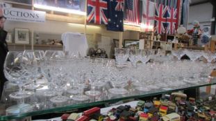 A good lot of cut glass and crystal drinking glasses. COLLECT ONLY.