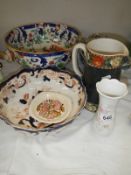 A mixed lot of ceramic bowls etc., some a/f, COLLECT ONLY.