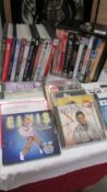 A mixed lot of Elvis CD's and DVD's.