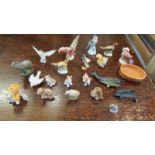 A mixed lot of Wade whimsies and other animals.