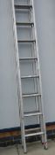 An Abru double extending ladder, COLLECT ONLY.