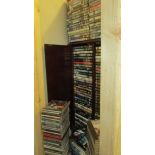 A DVD cabinet with in excess of 150 DVD's and in excess of 70 CD's.