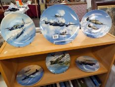 A large Coalport Victory Fly past plate & 5 Coalport Reach for the Sky plates including Dawn Patrol