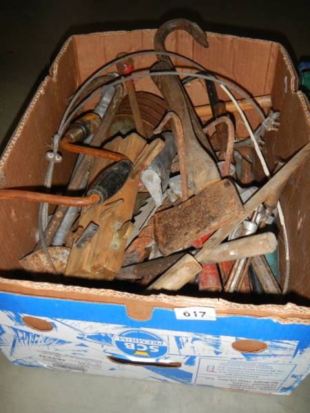 A box of old heavy tools, COLLECT ONLY.