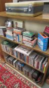 A large quantity of cassettes including music, audio books - Star Wars, The Hobbit, Harry Potter