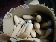 A box of new chisel handles.