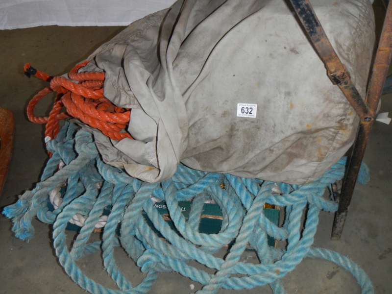 A quantity of thick rope, COLLECT ONLY.