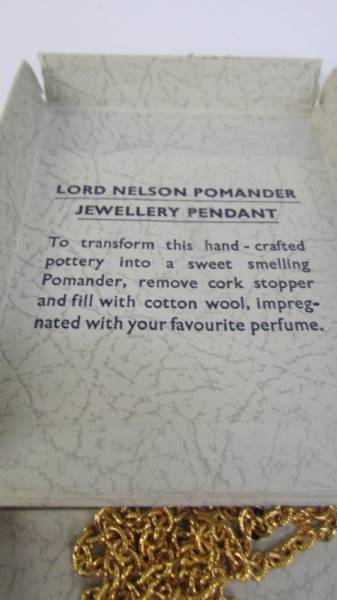 A Lord Nelson pottery pomander and a Minton pill box. - Image 3 of 5