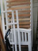 A set of white painted bunk beds (no mattresses) COLLECT ONLY.
