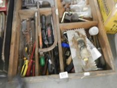 Two trays of assorted tools, COLLECT ONLY.