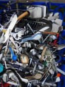 A large quantity of silver plate cutlery.